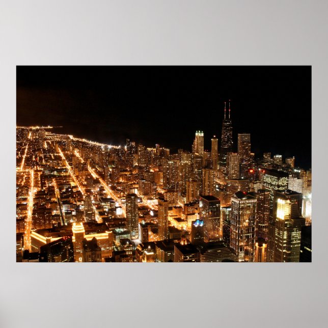 Poster Chicago Hancock Building (Frente)