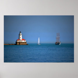 Poster Chicago Harbor