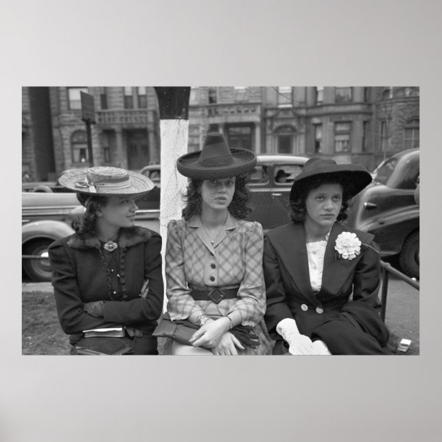 Pôster Chicago Hat Fashion 1940 (Frente)