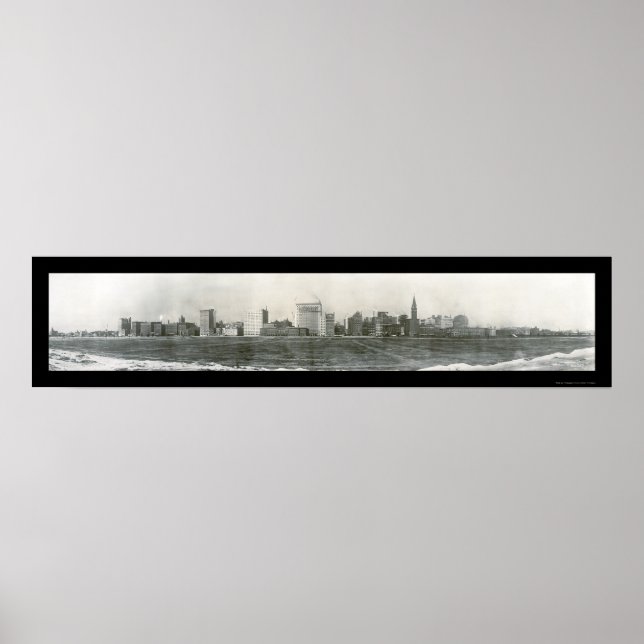 Pôster Chicago IL Michigan Avenue Photo 1910 (Frente)