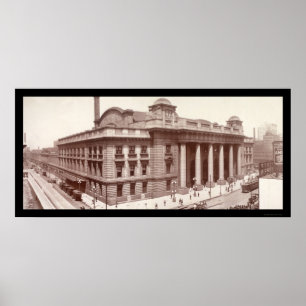 Poster Chicago, IL Railroad a foto 1912