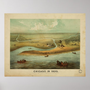 Poster Chicago, Illinois (1820)