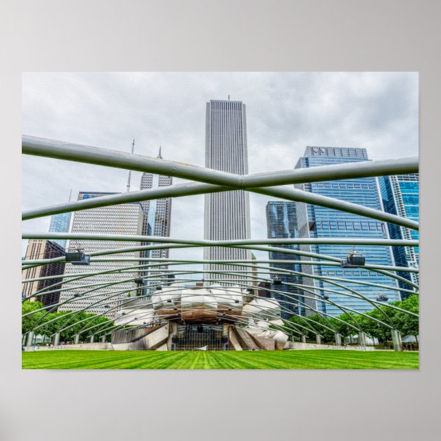 Poster Chicago Pritzker Pavilion (Frente)