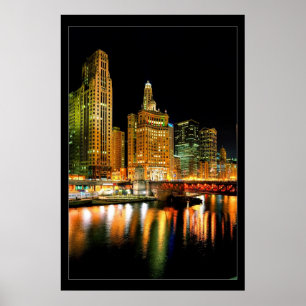 POSTER CHICAGO RIVER