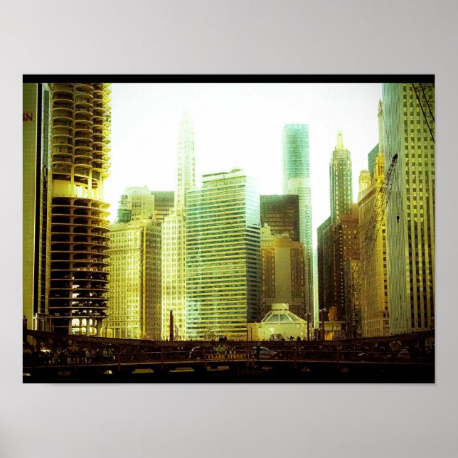 Pôster Chicago River (Frente)