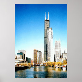 Poster Chicago Skyline
