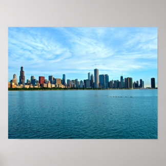 Poster Chicago Skyline