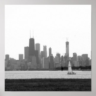 Poster Chicago Skyline