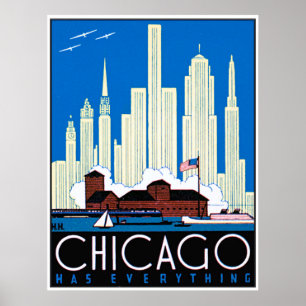 Pôster Chicago tem tudo