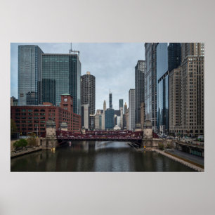 Poster Chicago View, fotografia colorida