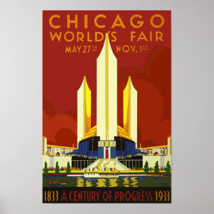 Poster Chicago-Weltausstellung 1933