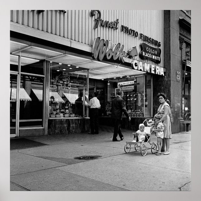 Poster Chicago Wolk Camera 1963 Foto 133 North Wabash (Frente)