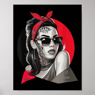 Poster Chicano Chicana La Raza Barrio Tatto Art Death _4