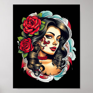 Poster Chicano Chicana La Raza Barrio Tatuagem