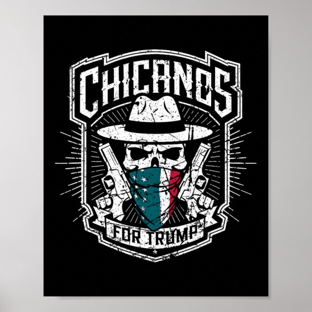 Poster Chicanos Para Trump (Frente)