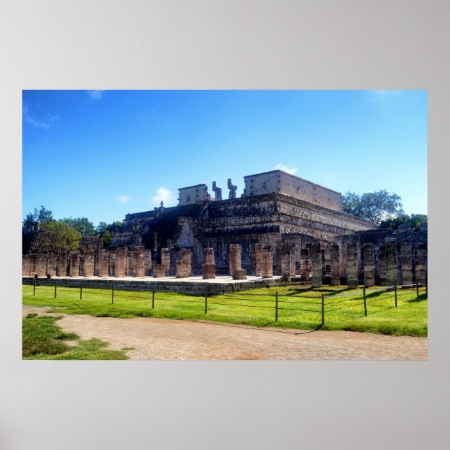 Poster Chichen Itza. Templo dos guerreiros (Frente)