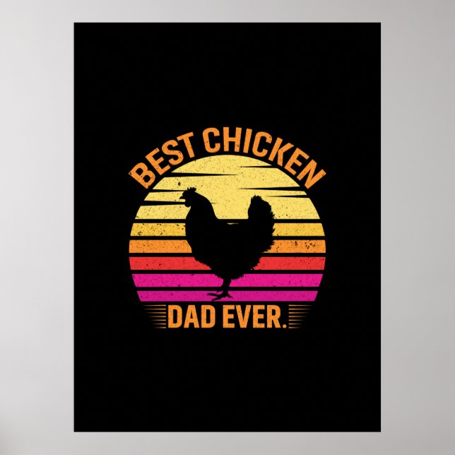 Poster Chicken Art Best Chicken (Frente)