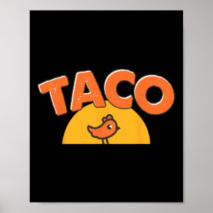 Poster Chicken Meme Engraçado Trendy Taco Trump Sempre Ch