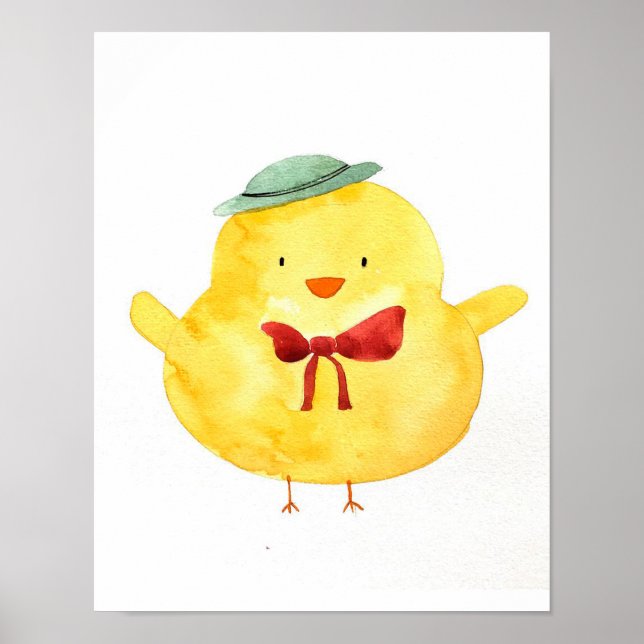 Poster Chicken Painting | Framed Gallery (Frente)