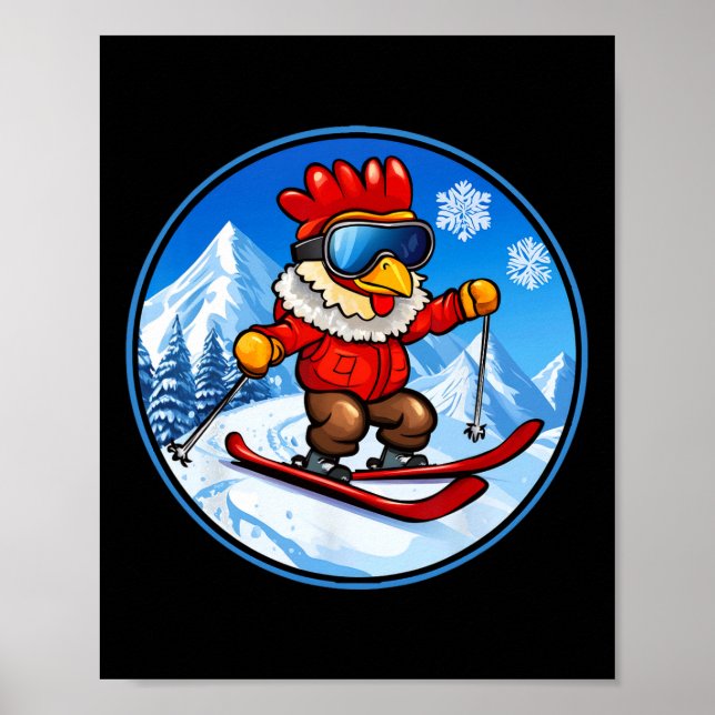 Poster Chicken Ski (Frente)