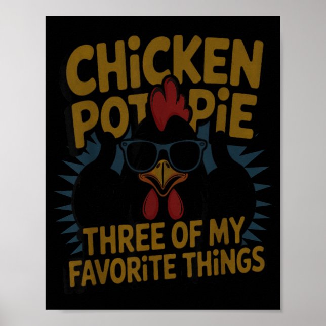 Poster Chicken T E Farm Humor Funny Chicken Laugh Moment  (Frente)
