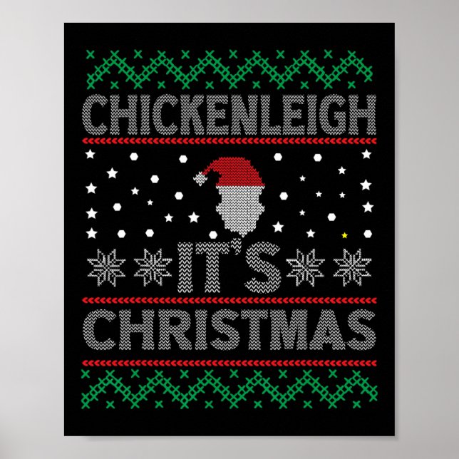 Poster Chickenleigh É Natal Engraçado Mãe (Frente)