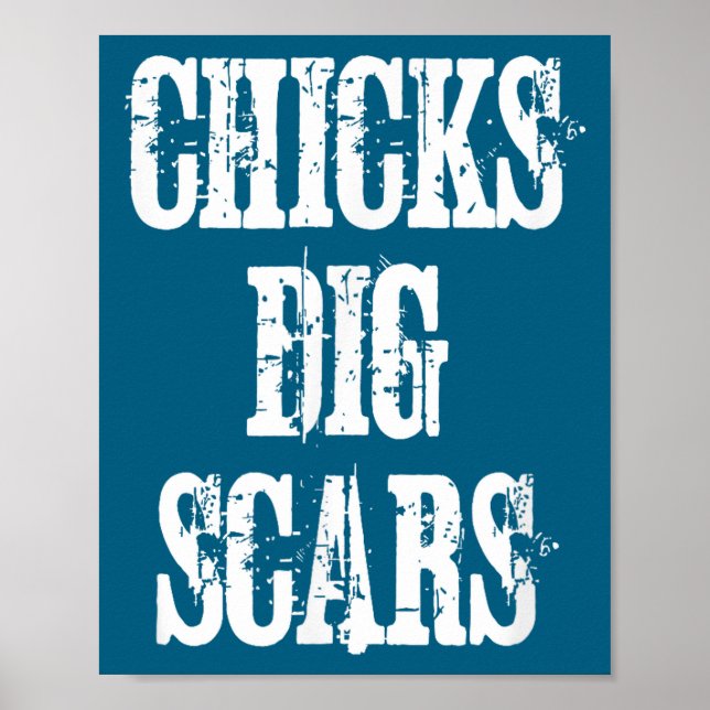 Poster Chicks Dig S Shirt Congenital Heart Defect Chd War (Frente)