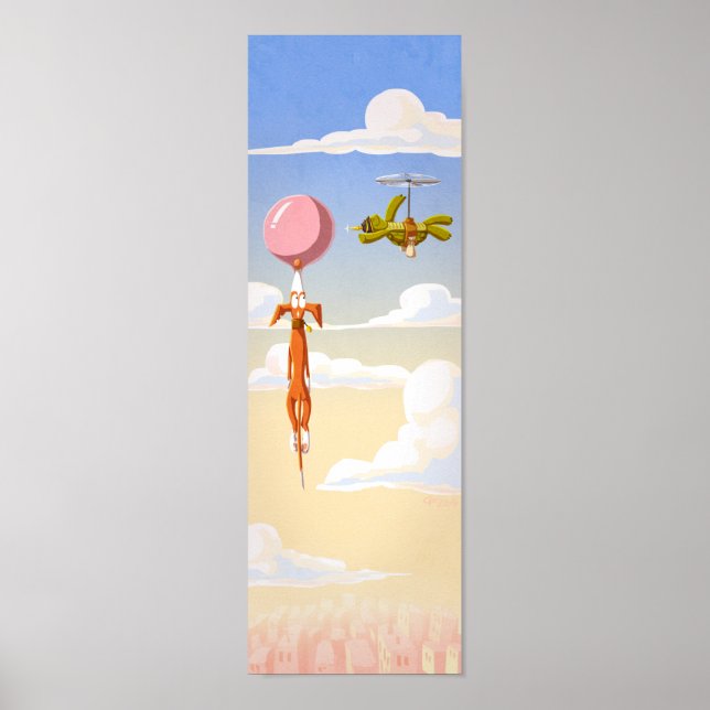 Poster Chiclete Crise e Tartaruga (Frente)