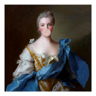 Pôster Chiclete Diva com Borboleta Azul