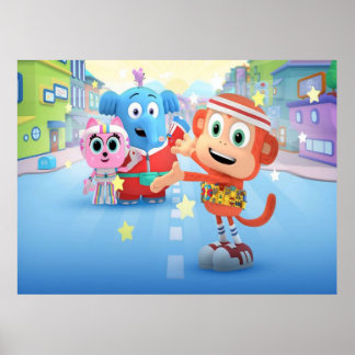 Poster Chico amigas bon