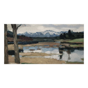 Pôster Chiemsee Leo Putz Landscape Mountain Art
