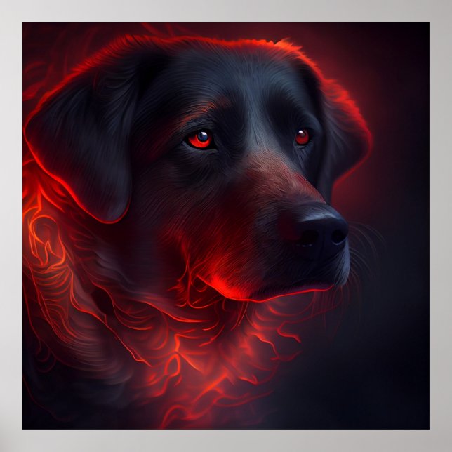 Poster chien rouge (Frente)