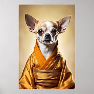 Poster Chihuahua budista
