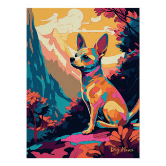 Pôster Chihuahua Dog 003 - Bruno Pokopen