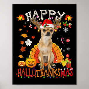 Poster Chihuahua Dog Halloween Cachorro Feliz