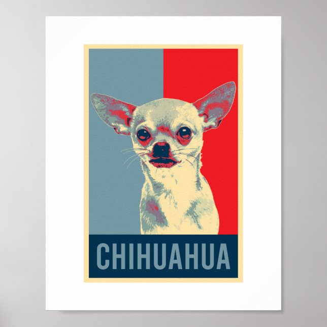 Poster Chihuahua Dog Pop Art (Frente)
