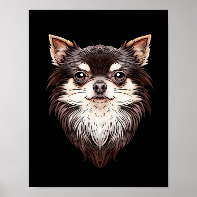 Poster Chihuahua Dog Portrait_Dog Lover (Frente)