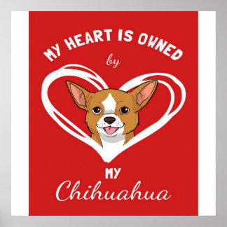 Poster Chihuahua Heart_Dog Lover