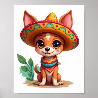 Poster Chihuahua  Mexico  Cinco de Mayo  Funny Dog   (3)