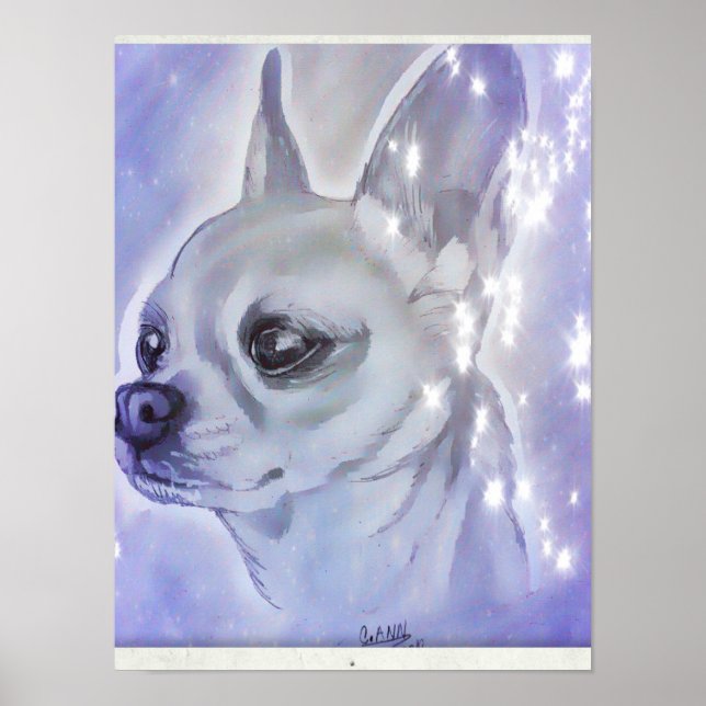 Poster Chihuahua por Carol Zeock (Frente)
