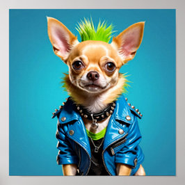 POSTER CHIHUAHUA PUNK ROCK 12