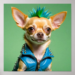 POSTER CHIHUAHUA PUNK ROCK 13