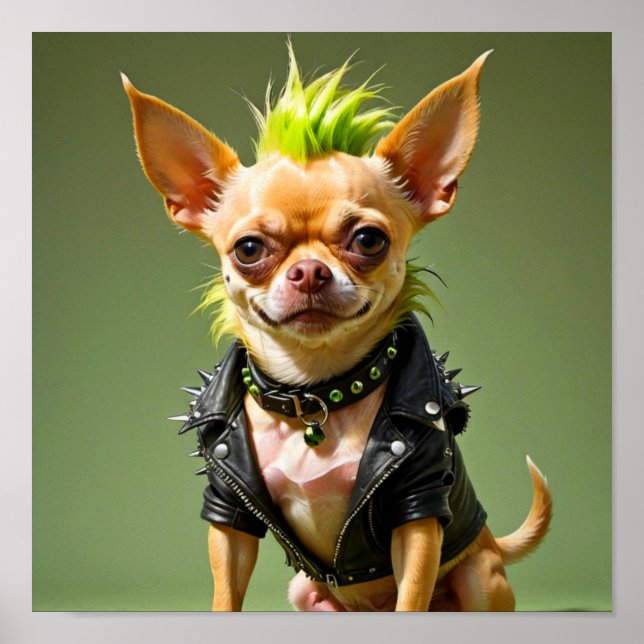 POSTER CHIHUAHUA PUNK ROCK 5 (Frente)