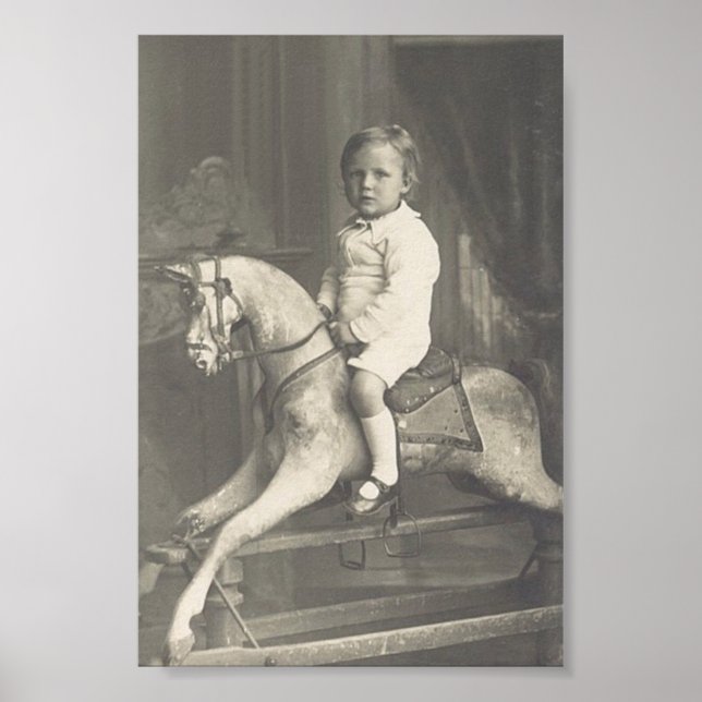 Pôster Child and Rocking Horse (Frente)