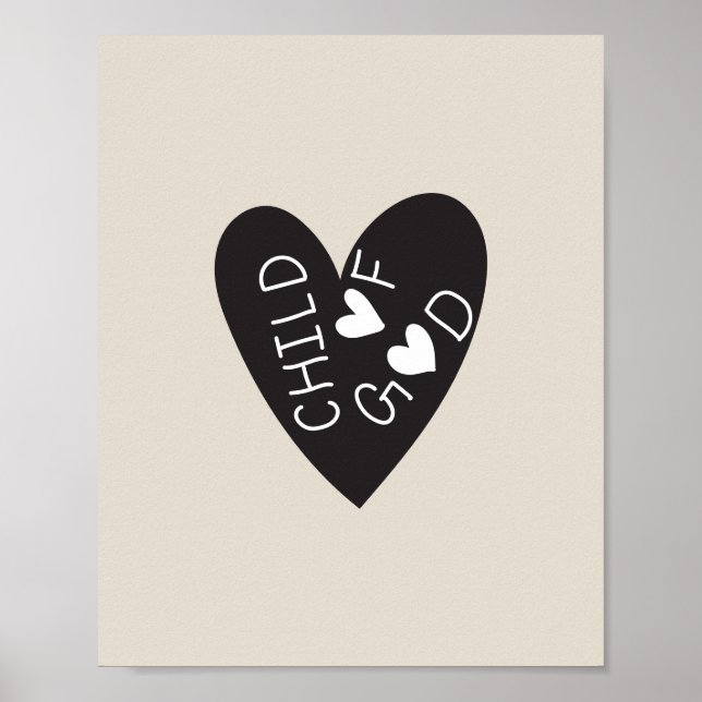 Poster Child of God Black Heart (Frente)