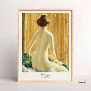 Poster Childe Hassam Mulher De Volta Assentada Art De 191