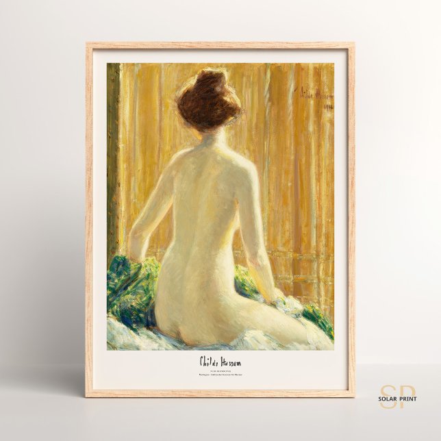 Poster Childe Hassam Mulher De Volta Assentada Art De 191 (Criador carregado)