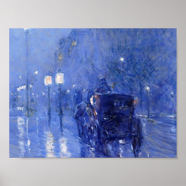 Poster Childe Hassam - Rainy Midnight (Frente)
