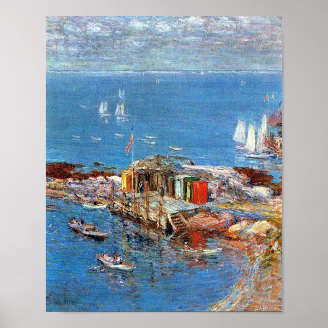 Pôster Childe Hassam - Tarde de agosto, Appledore (Frente)