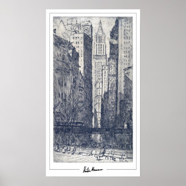 Poster Childe Hassam Zedign Cartaz de Arte #440 (Frente)
